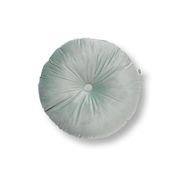 Coussin rond en tissu bleu d40cm - Olly