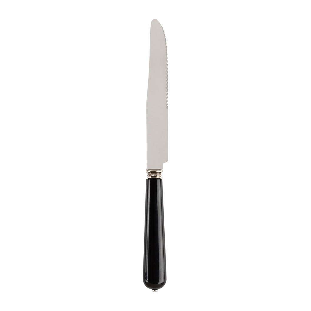 Couteau en inox noir - lucie
