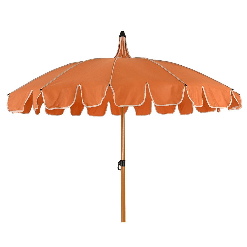 Parasol inclinable en tissu corail d195xh215cm